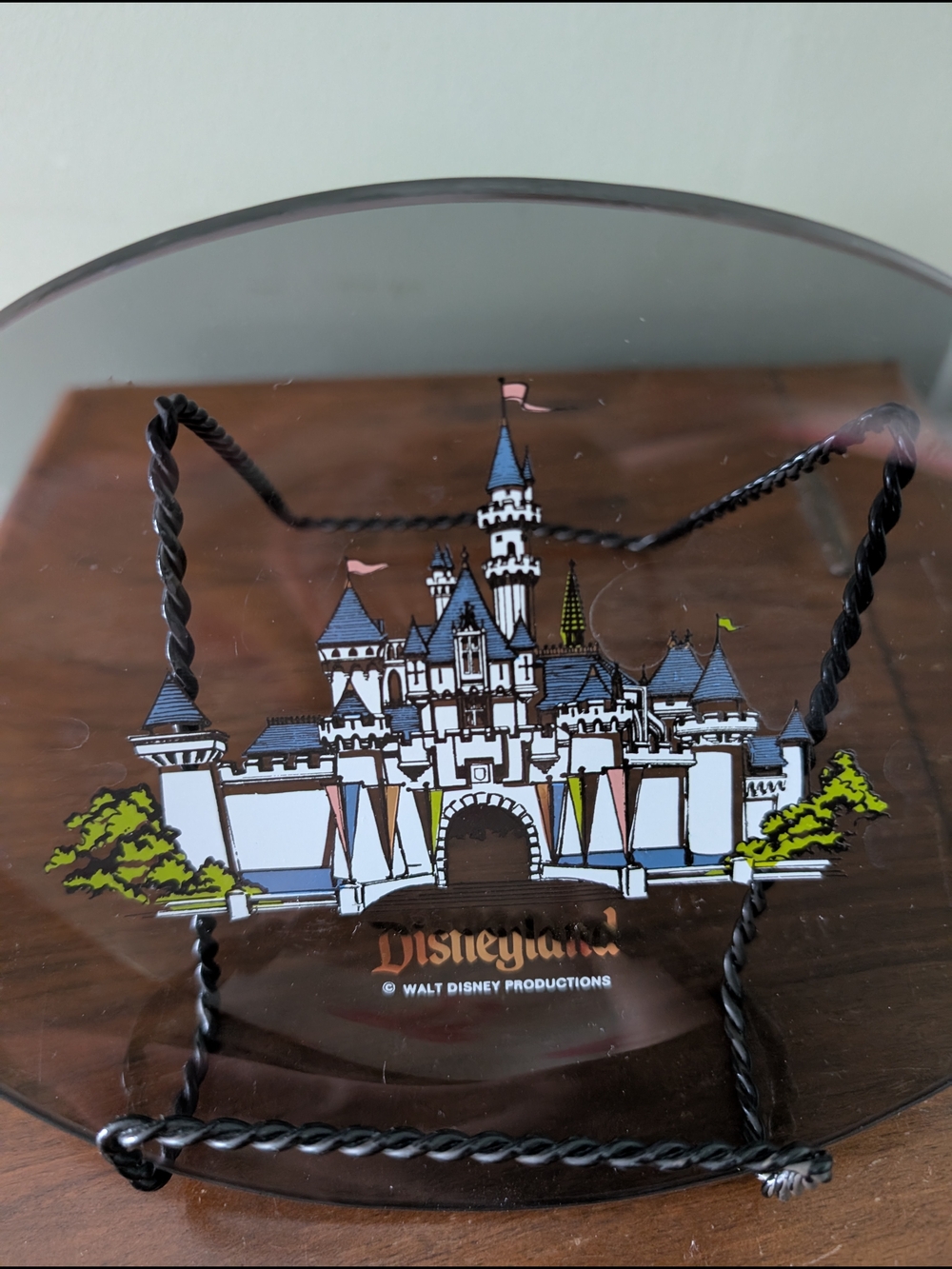 Disneyland Castle Decorative Glass Plate - Picture 2 of 2